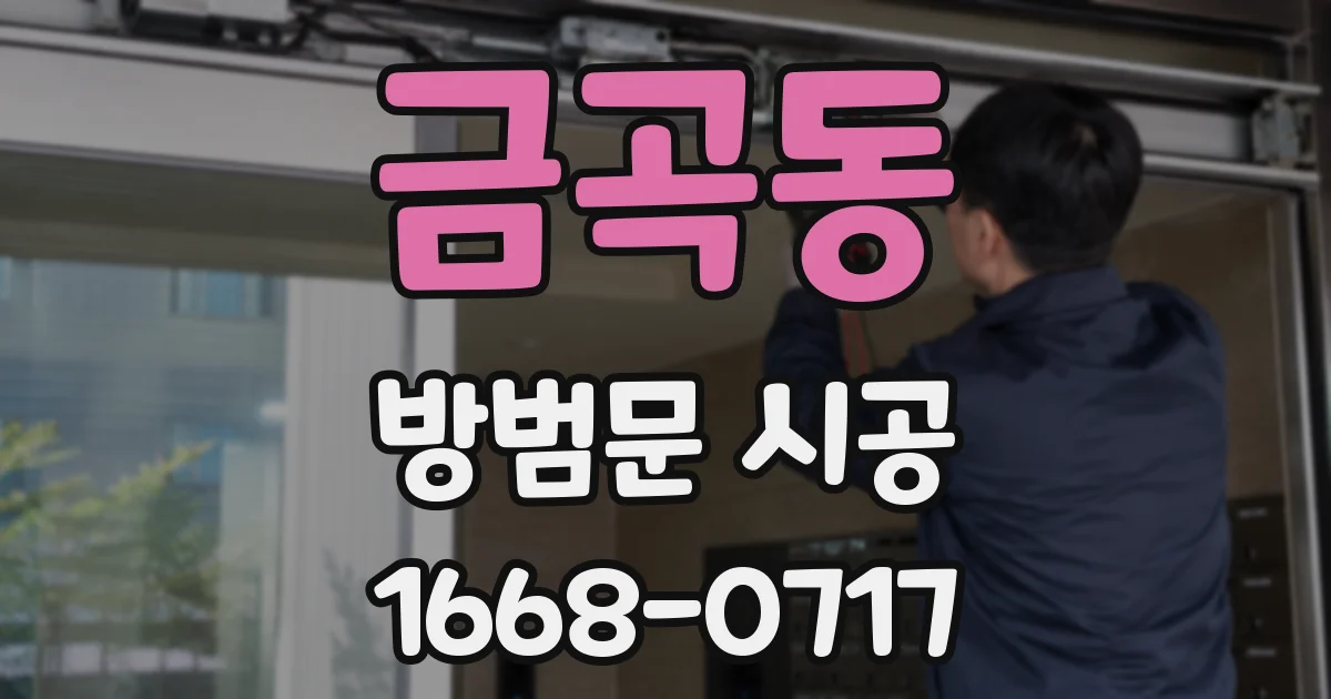 금곡동 방범문 시공