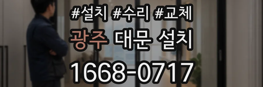 광주 대문 설치