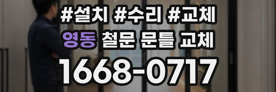 영동 철문 문틀 교체