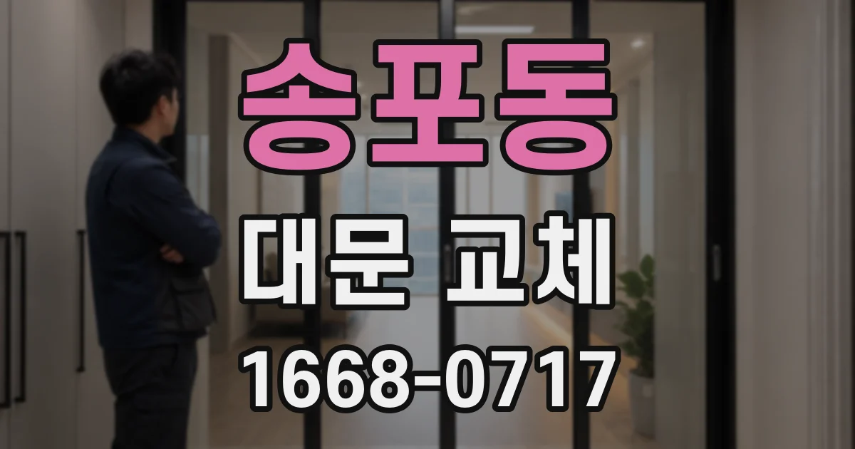 송포동 대문 교체