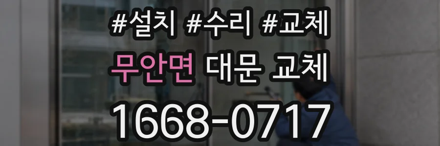 무안면 대문 교체