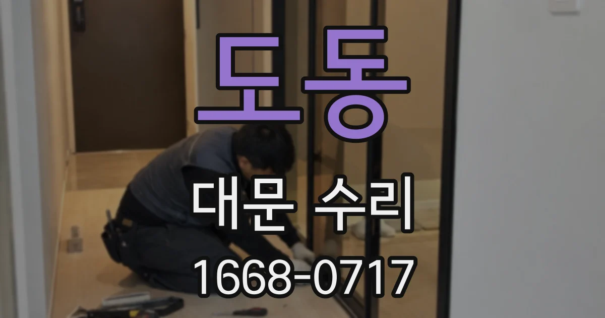 도동 대문 수리