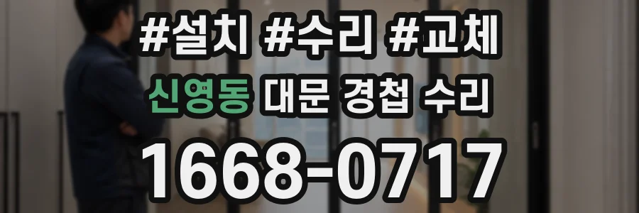 신영동 대문 경첩 수리