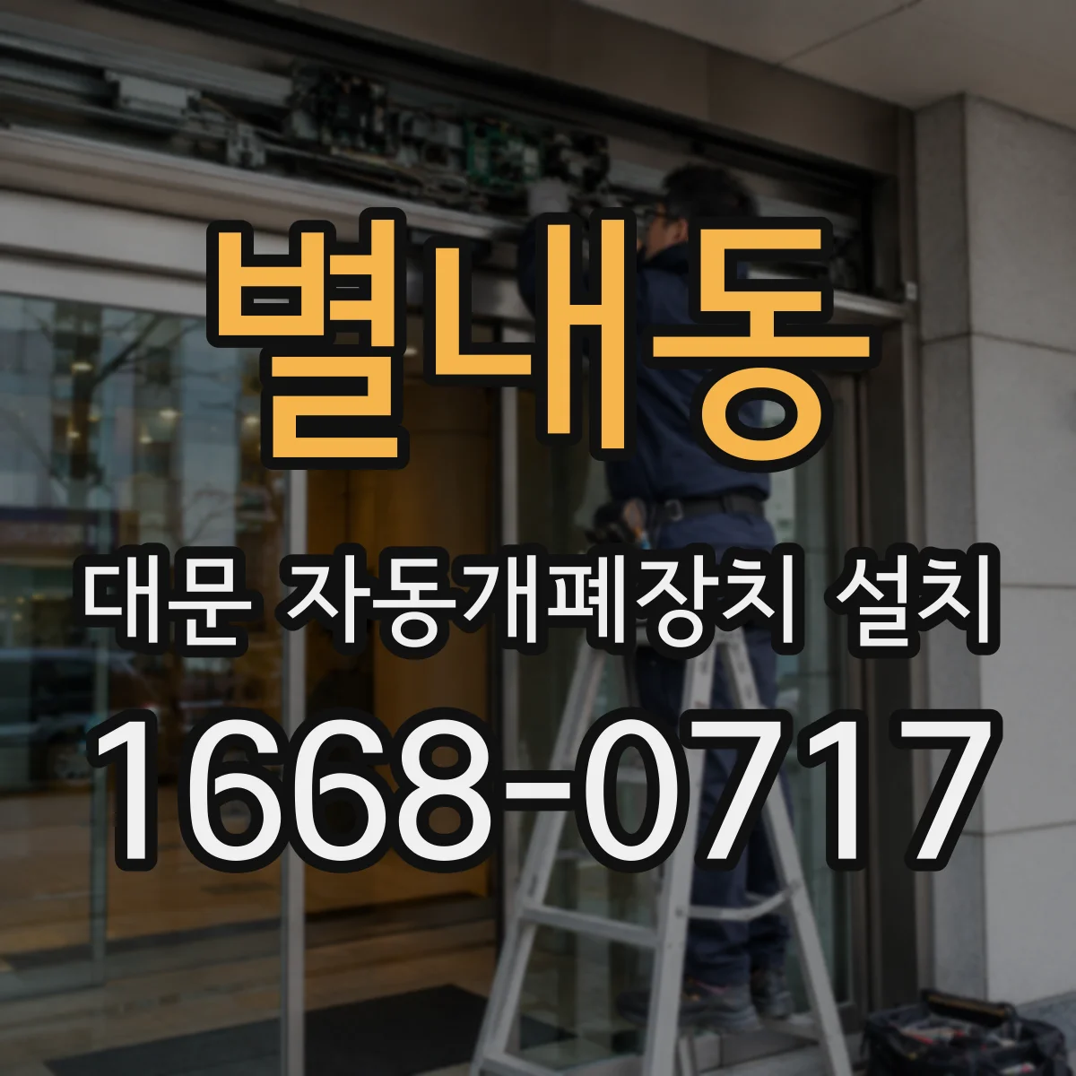 별내동 대문 자동개폐장치 설치