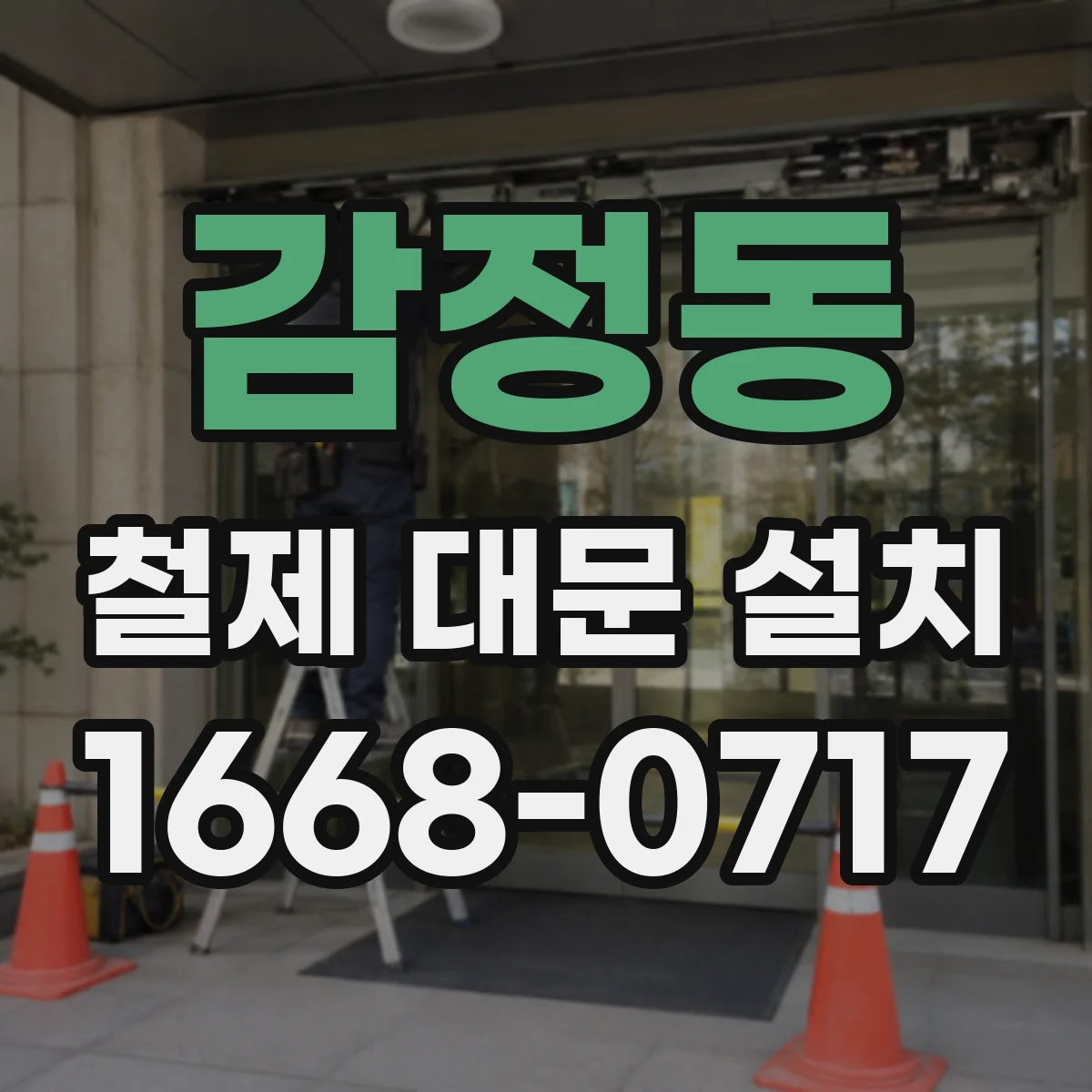 감정동 철제 대문 설치
