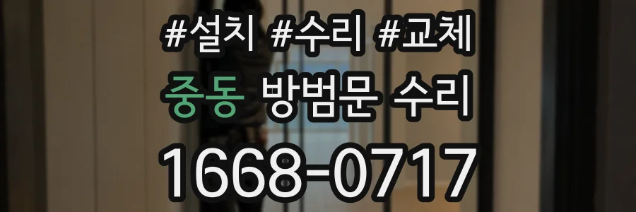 중동 방범문 수리