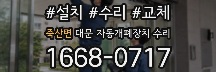 죽산면 대문 자동개폐장치 수리