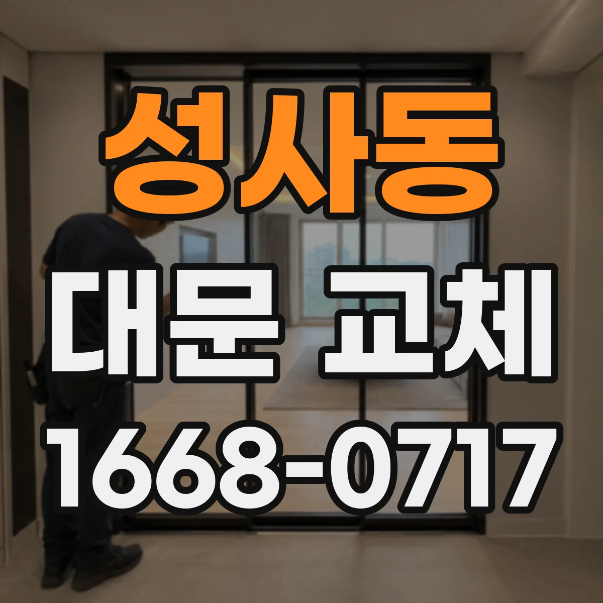 성사동 대문 교체