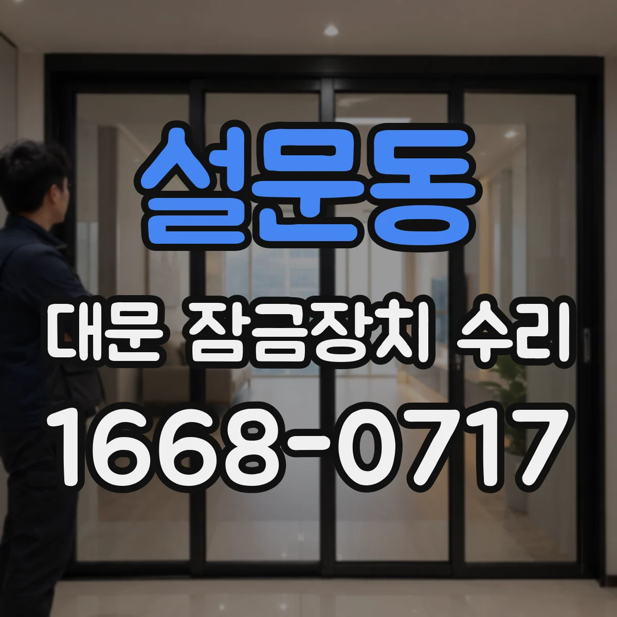설문동 대문 잠금장치 수리