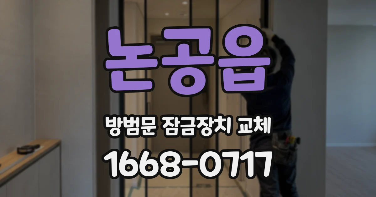 논공읍 방범문 잠금장치 교체