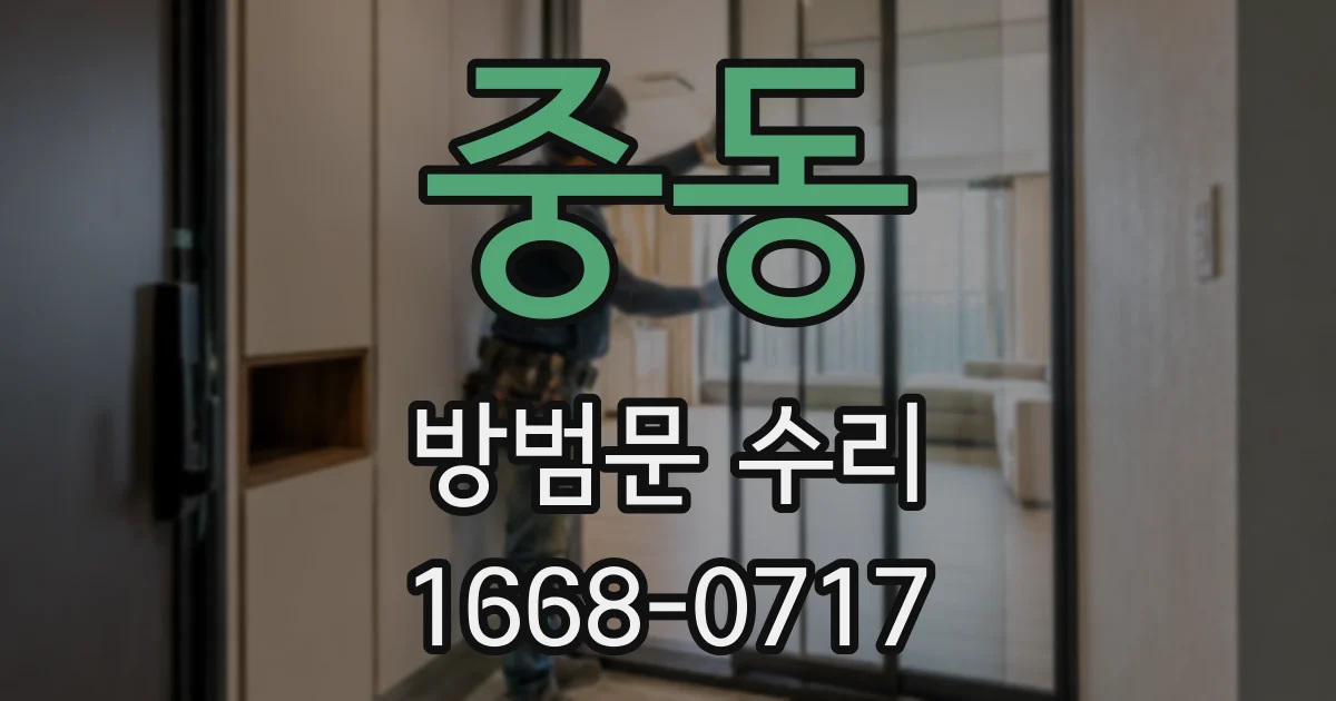 중동 방범문 수리
