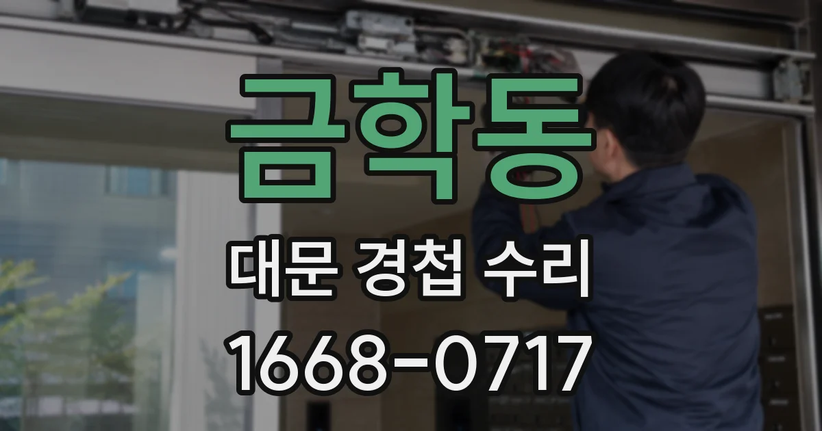 금학동 대문 경첩 수리