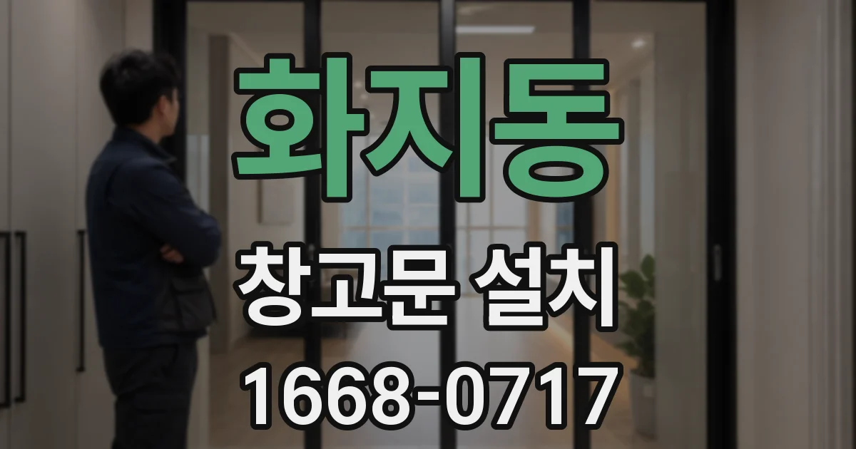 화지동 창고문 설치