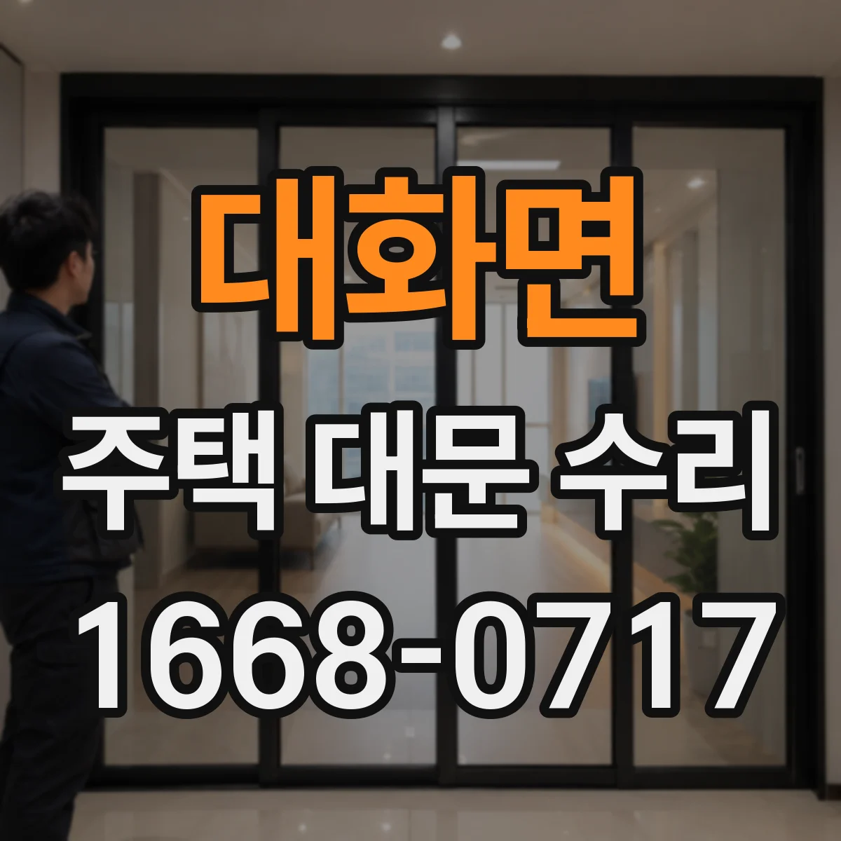 대화면 주택 대문 수리