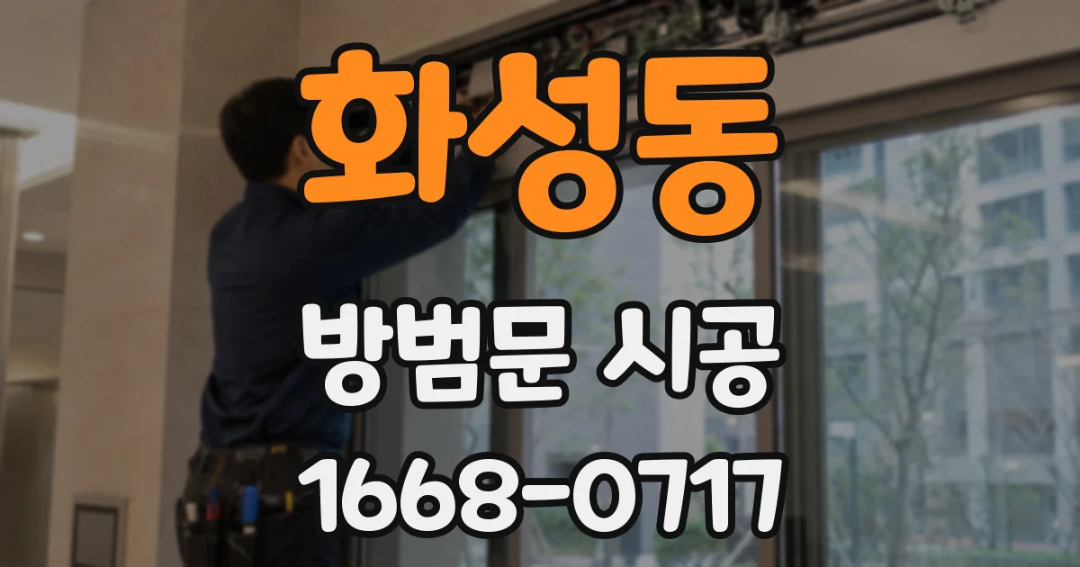 화성동 방범문 시공