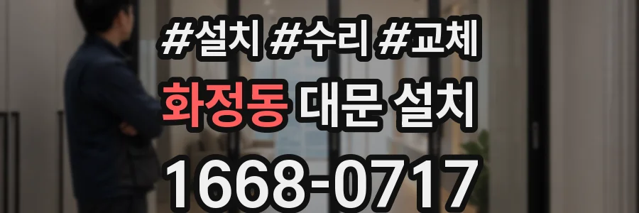 화정동 대문 설치