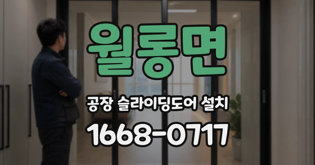월롱면 공장 슬라이딩도어 설치
