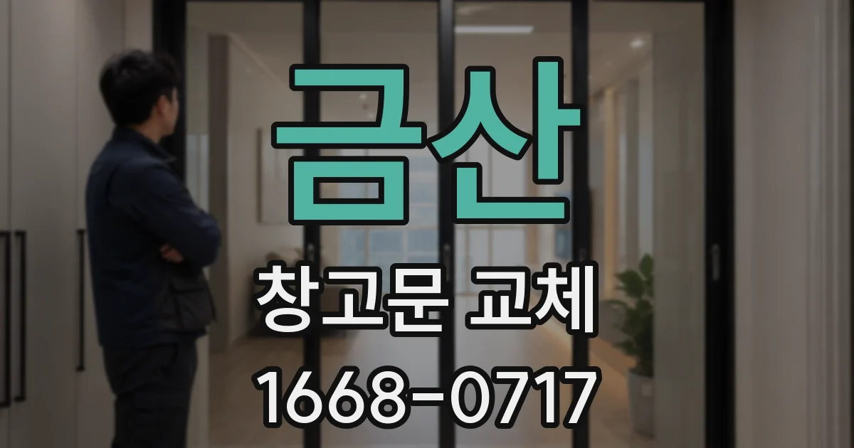 금산 창고문 교체