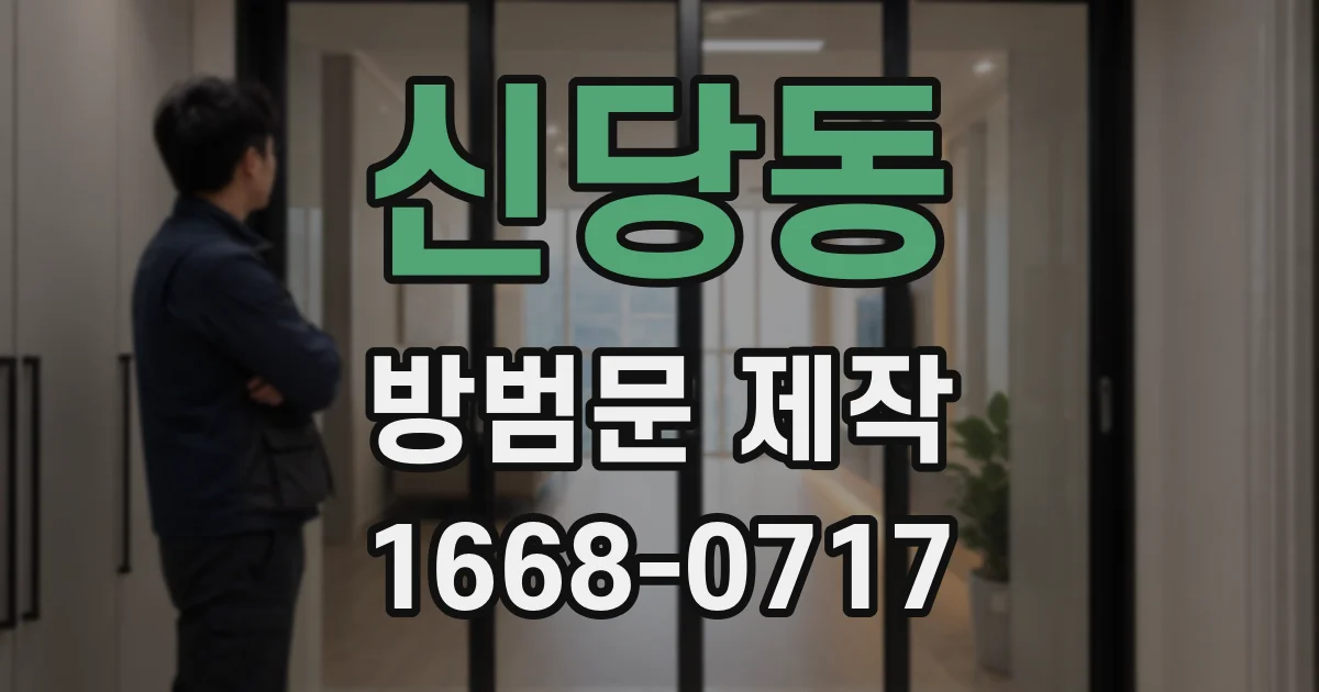 신당동 방범문 제작