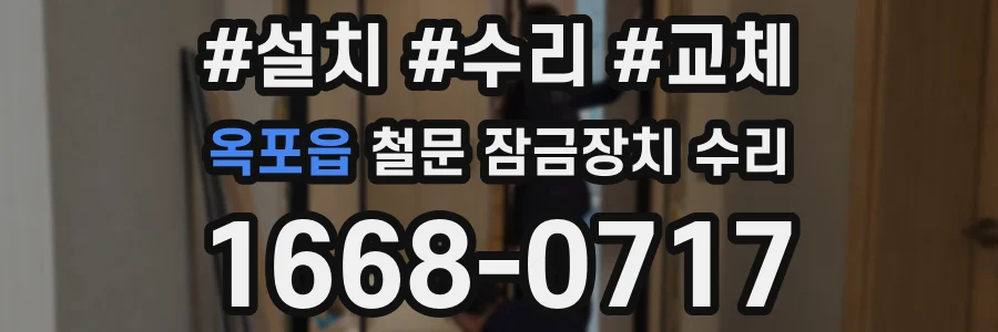 옥포읍 철문 잠금장치 수리