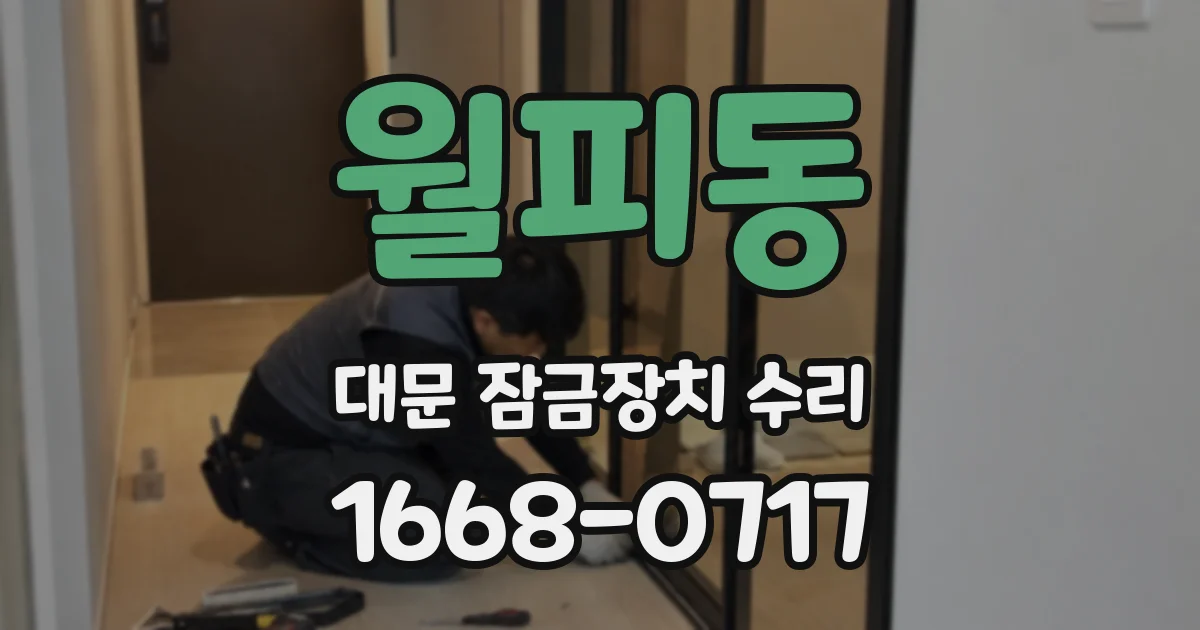 월피동 대문 잠금장치 수리