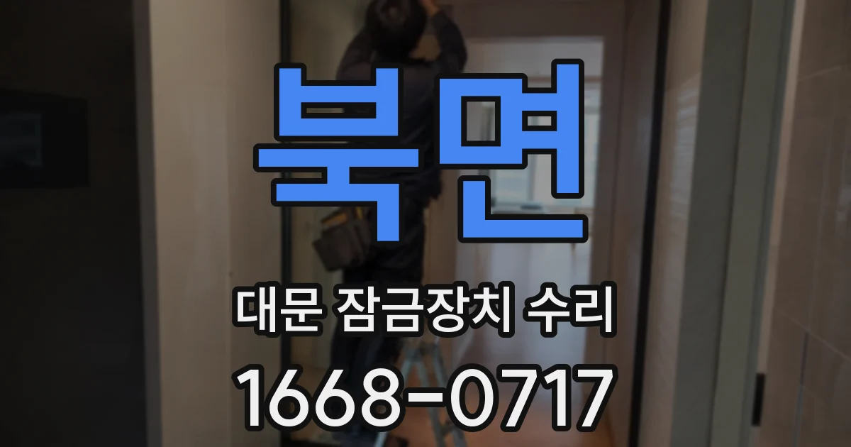 북면 대문 잠금장치 수리