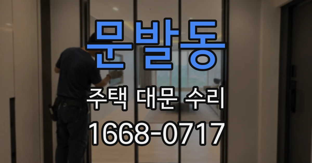 문발동 주택 대문 수리
