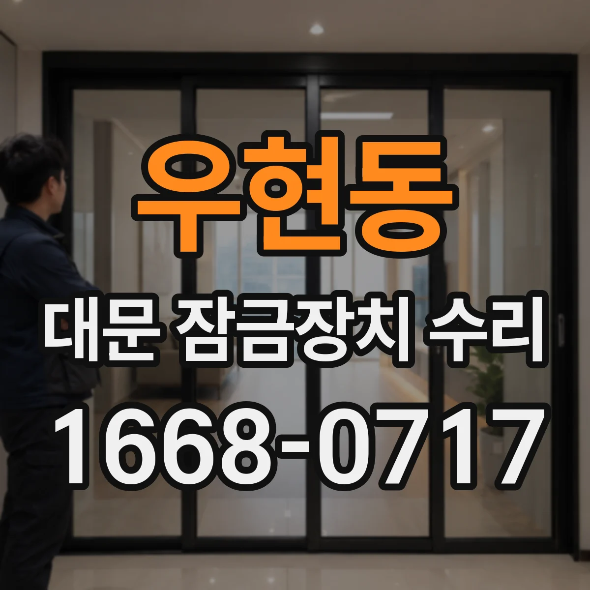 우현동 대문 잠금장치 수리
