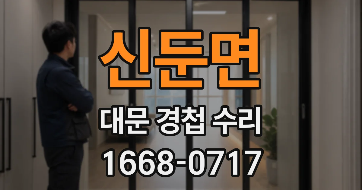 신둔면 대문 경첩 수리