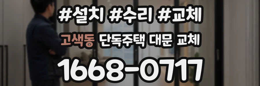 고색동 단독주택 대문 교체