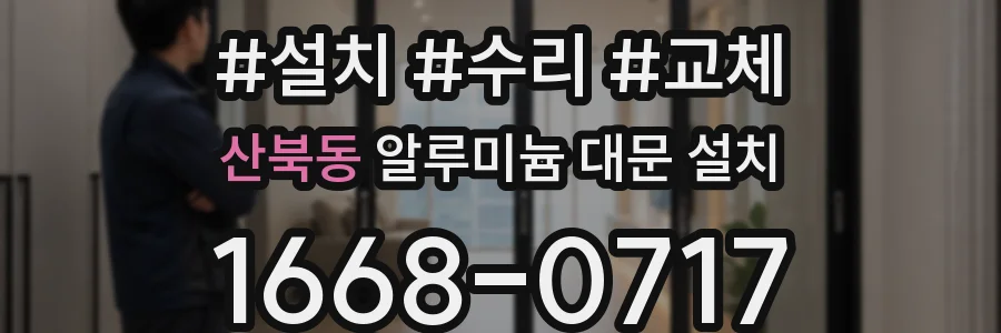 산북동 알루미늄 대문 설치
