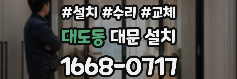 대도동 대문 설치