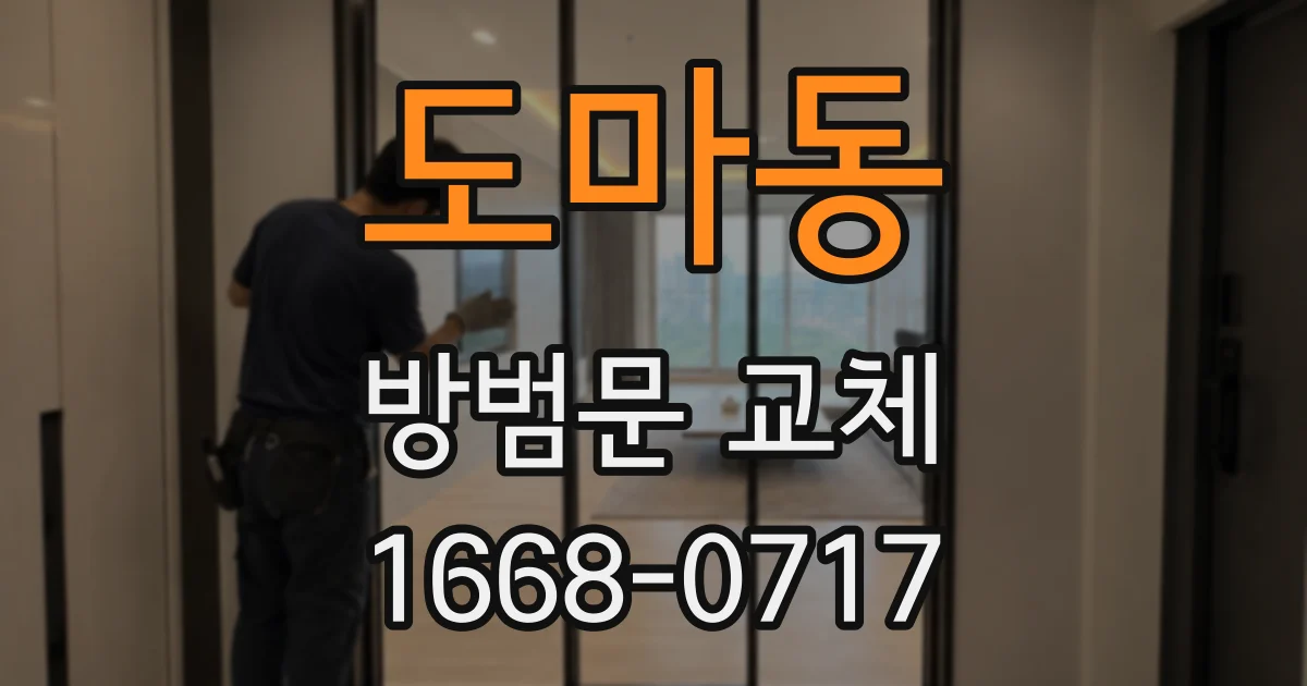 도마동 방범문 교체
