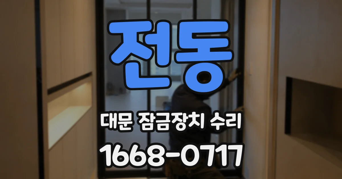 전동 대문 잠금장치 수리