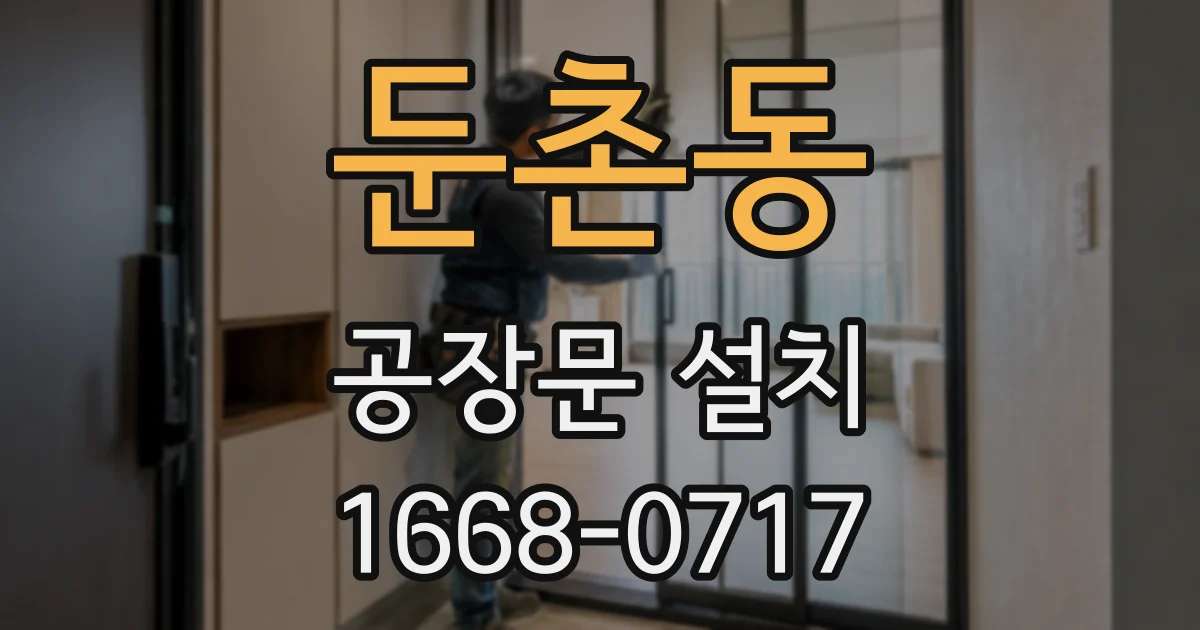 둔촌동 공장문 설치