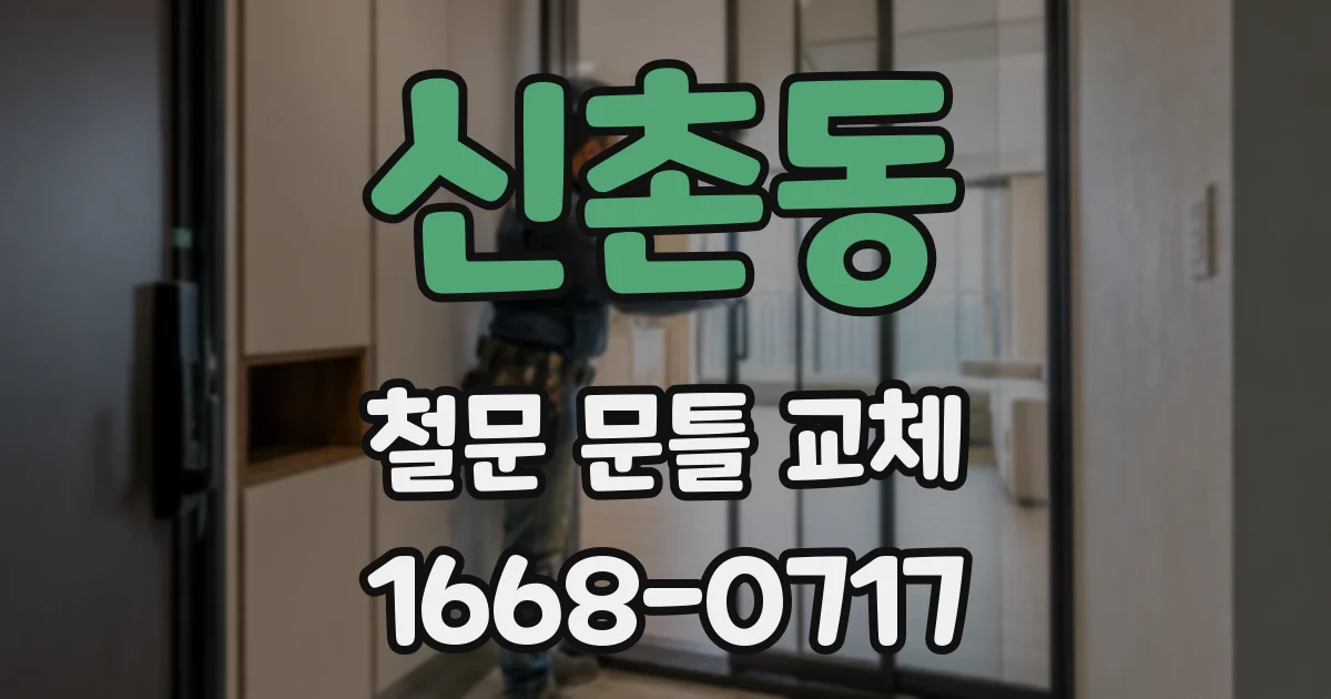 신촌동 철문 문틀 교체