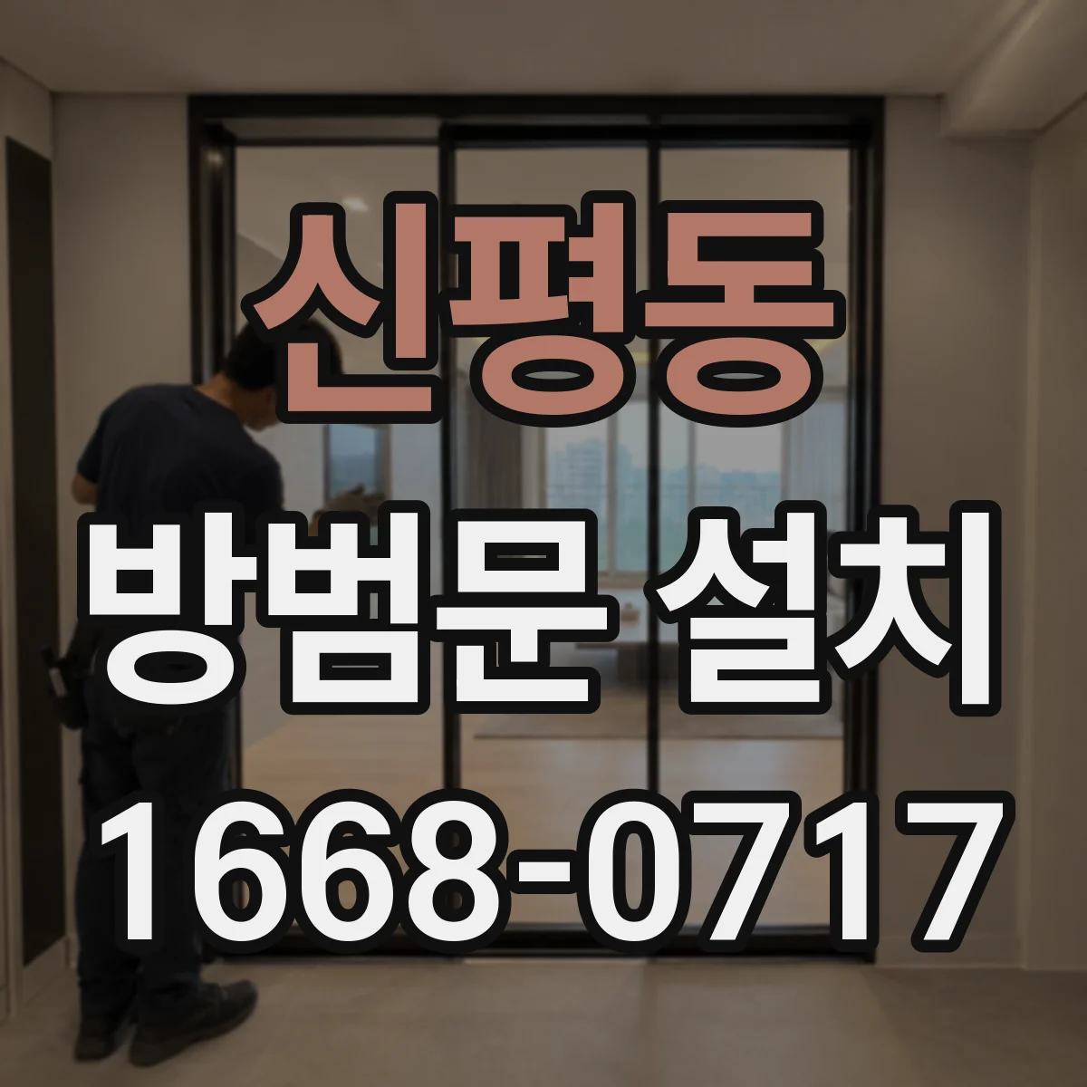 신평동 방범문 설치