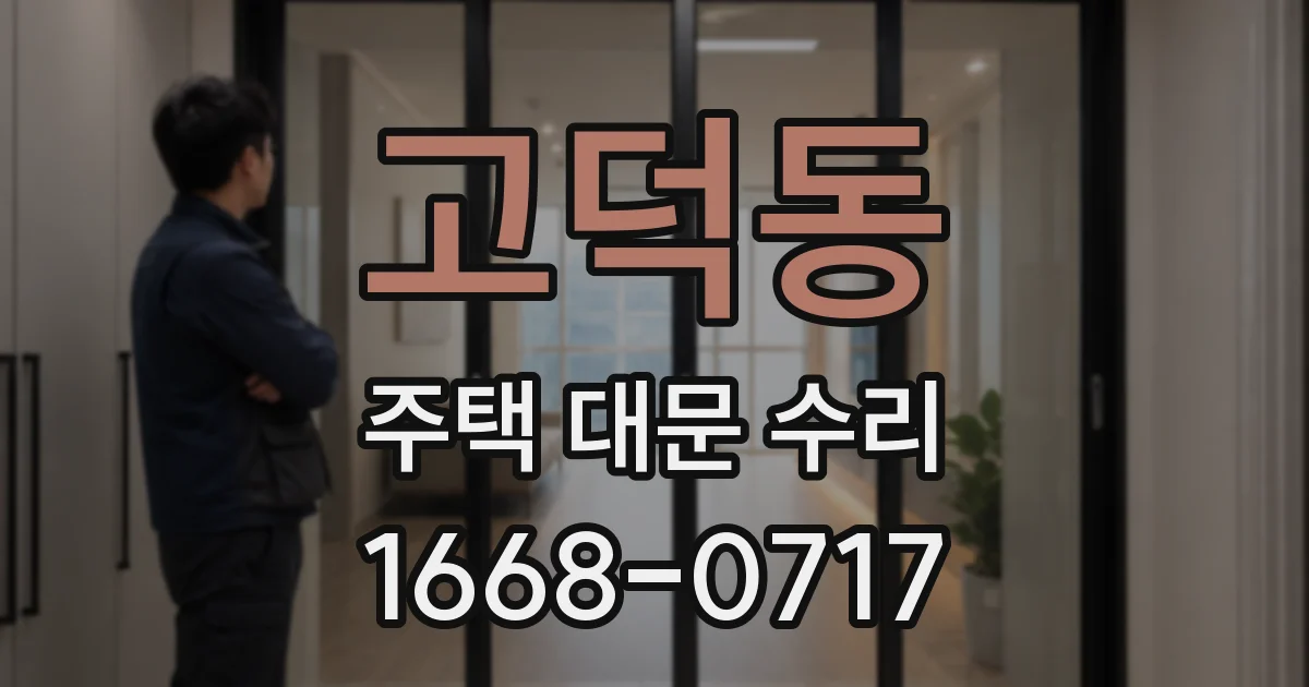 고덕동 주택 대문 수리