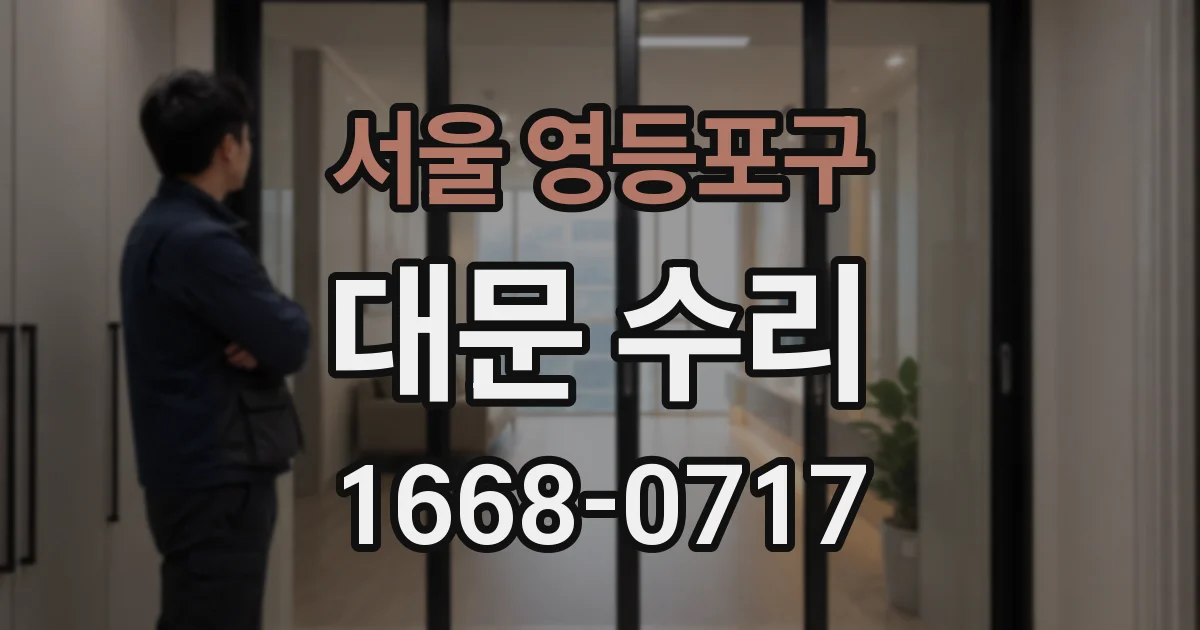 서울 영등포구 대문 수리