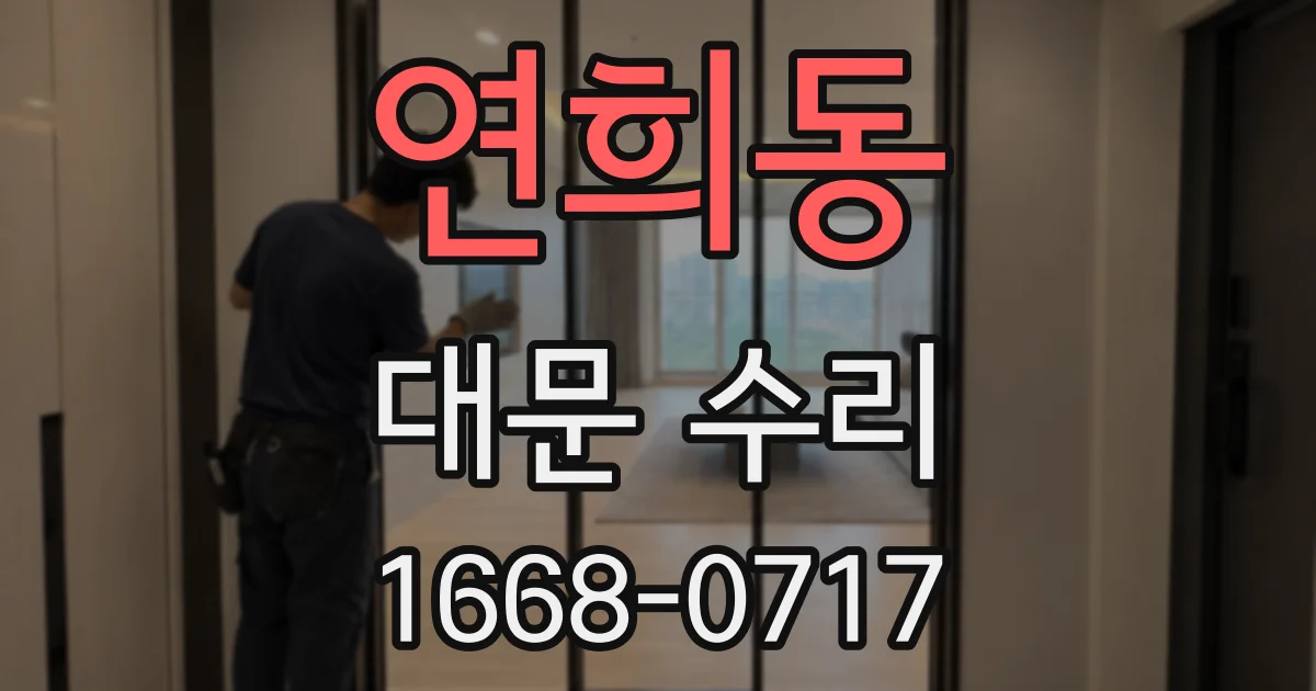 연희동 대문 수리
