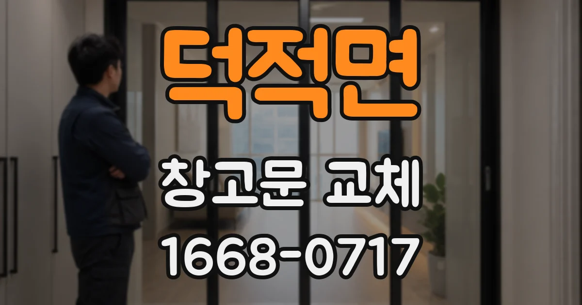 덕적면 창고문 교체