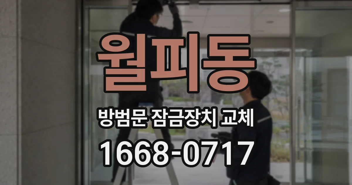 월피동 방범문 잠금장치 교체