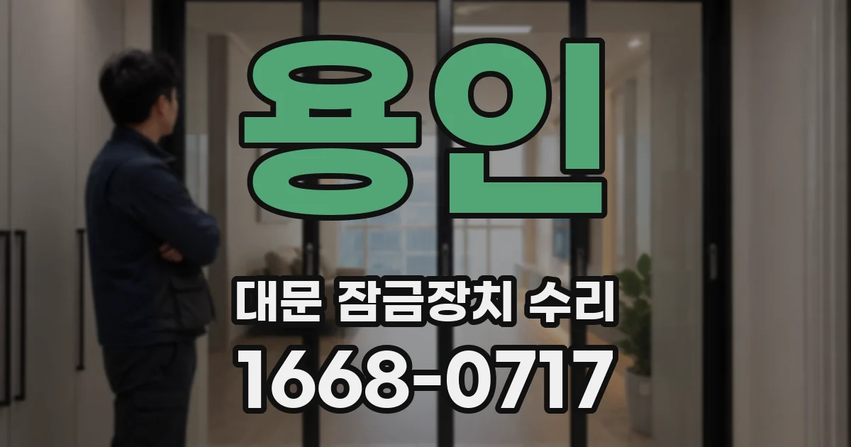 용인 대문 잠금장치 수리