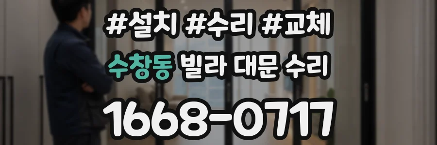 수창동 빌라 대문 수리