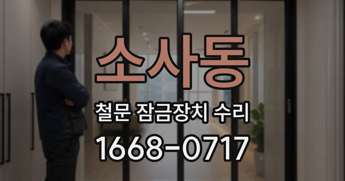 소사동 철문 잠금장치 수리
