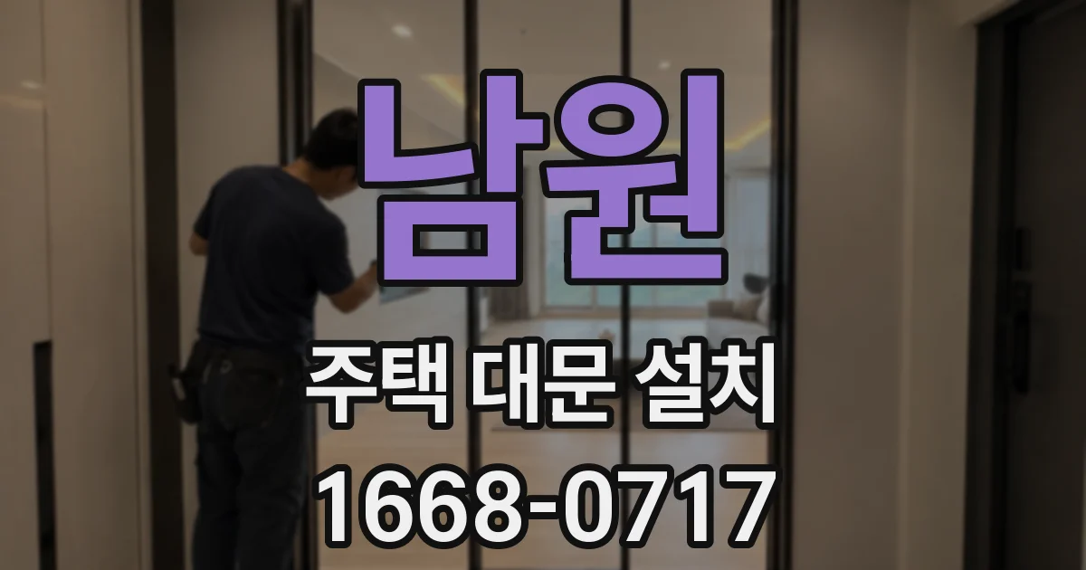 남원 주택 대문 설치