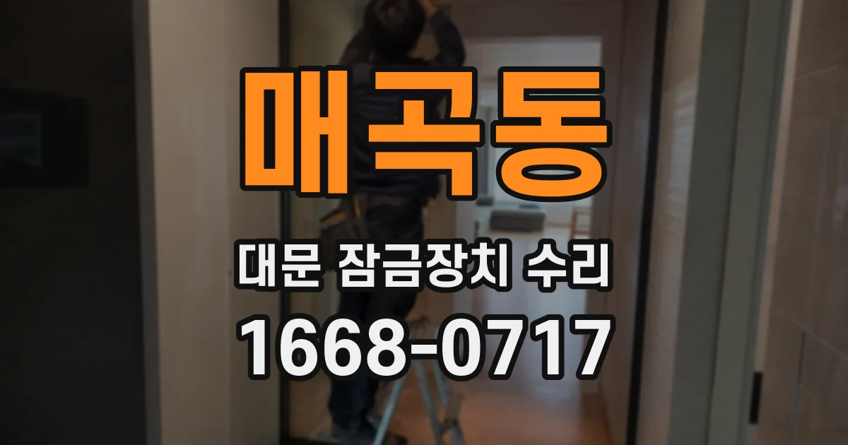 매곡동 대문 잠금장치 수리