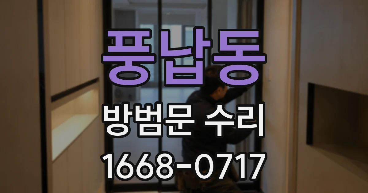 풍납동 방범문 수리