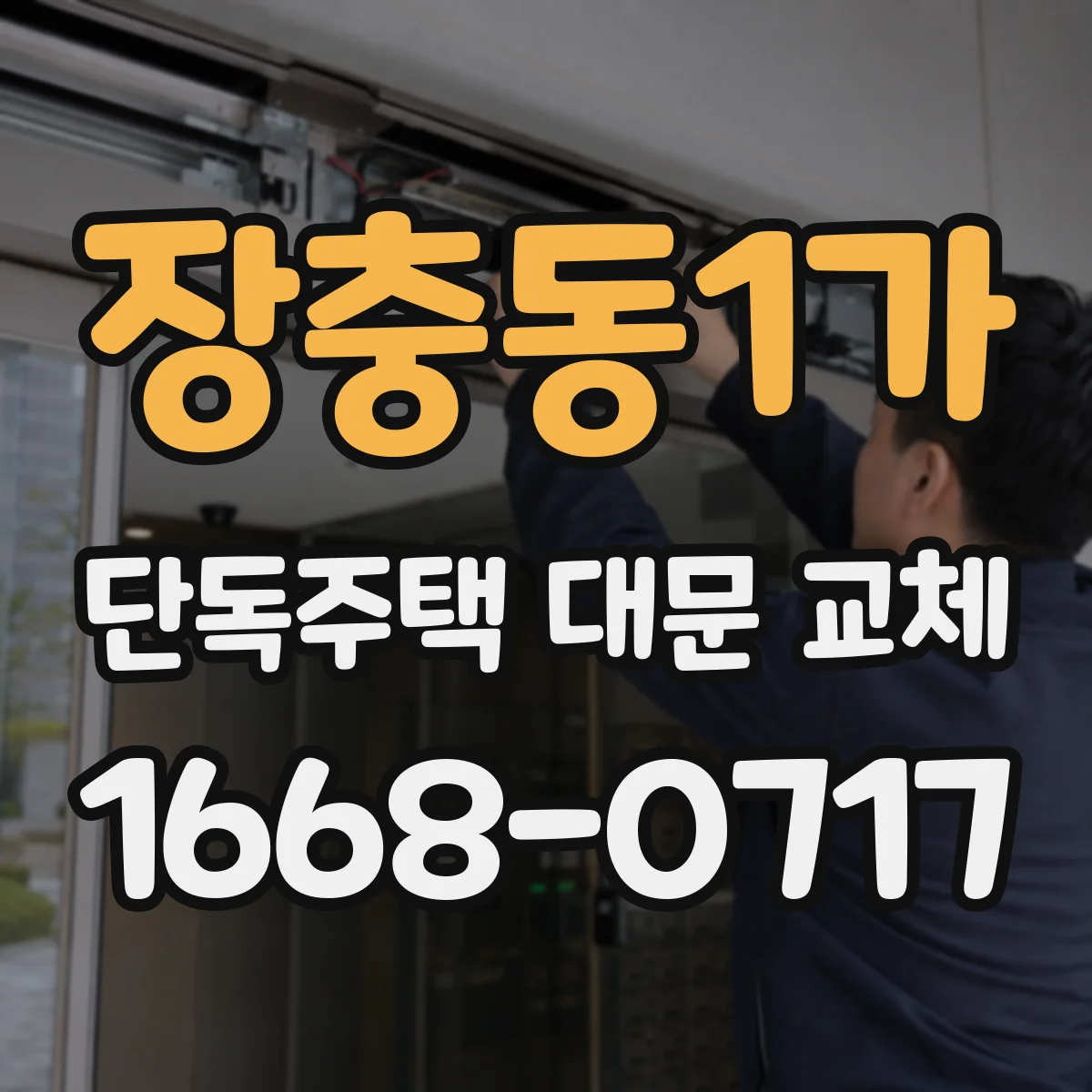 장충동1가 단독주택 대문 교체