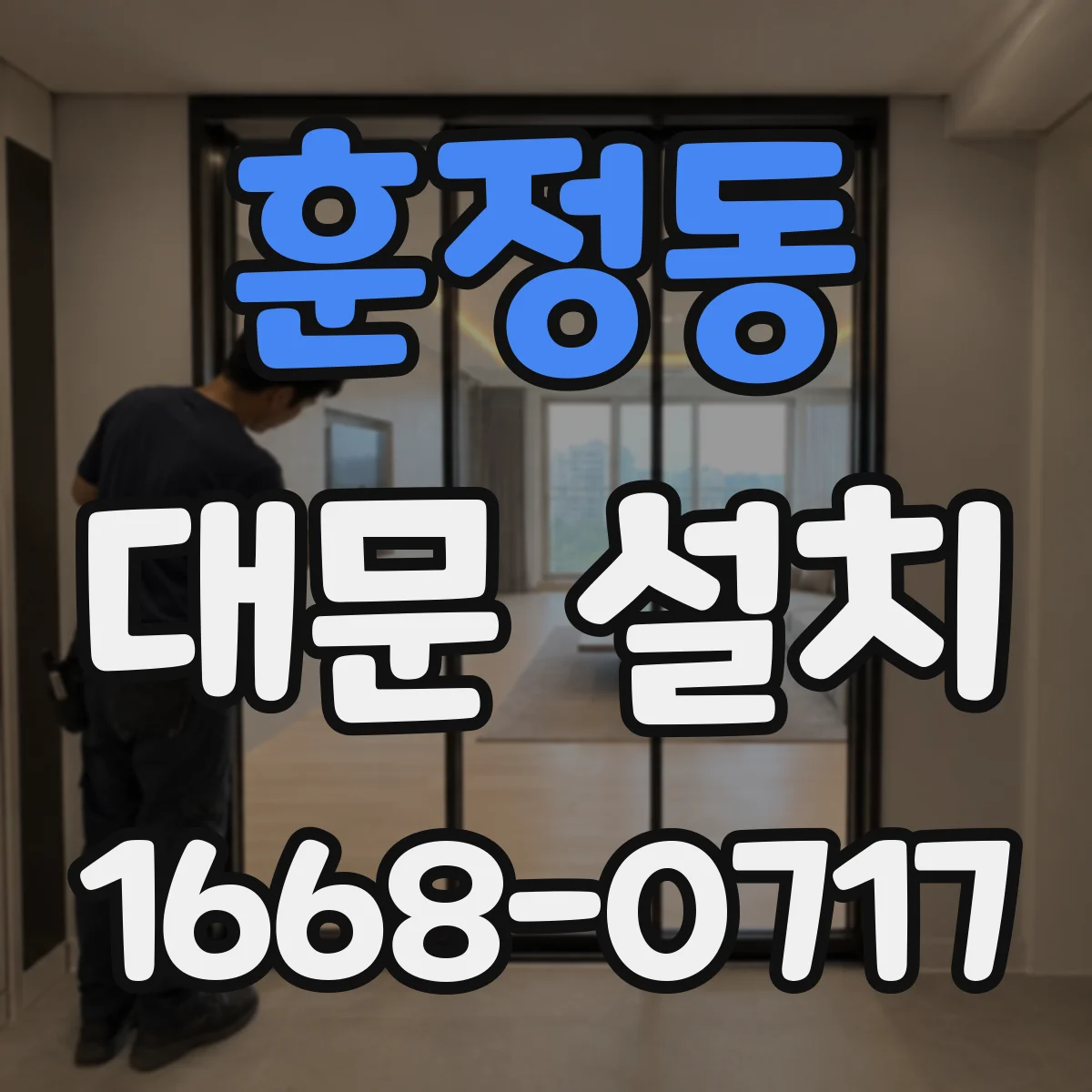 훈정동 대문 설치